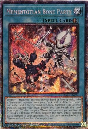 Mementotlan Bone Party (PCR) (RA04-EN099) - Quarter Century Stampede 1st Edition