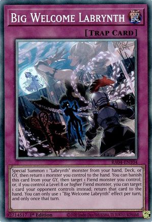 Big Welcome Labrynth (PCR) (RA04-EN104) - Quarter Century Stampede 1st Edition