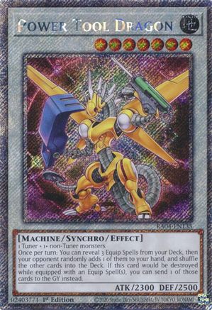 Power Tool Dragon (Platinum Secret Rare) (RA04-EN135) - Quarter Century Stampede 1st Edition