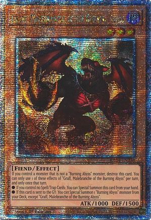 Graff, Malebranche of the Burning Abyss (Quarter Century Secret Rare) (RA04-EN234) - Quarter Century Stampede 1st Edition