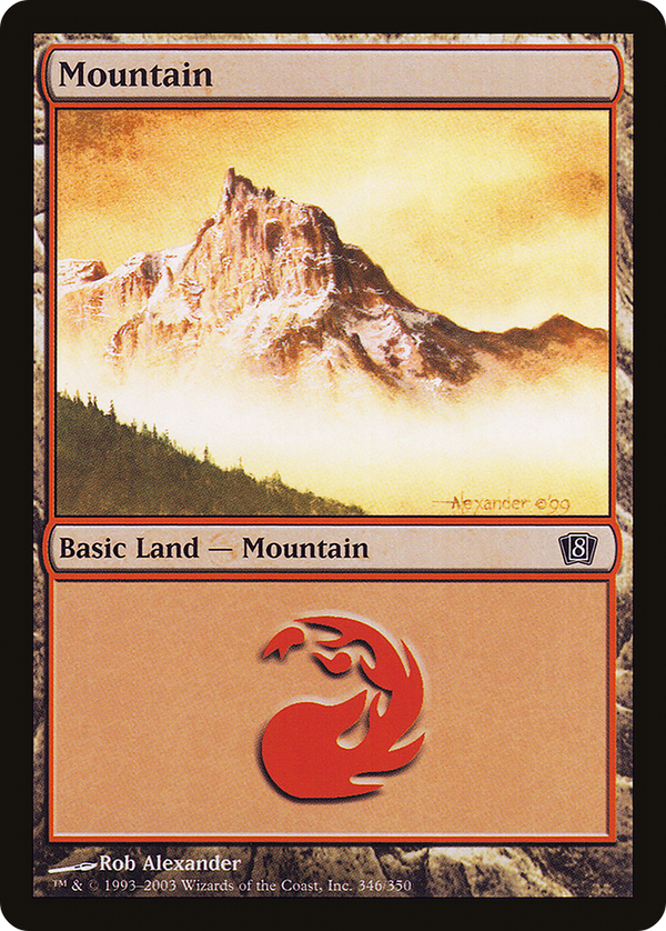 Mountain (346) (8ED-346) - 8th Edition Foil