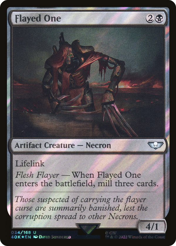Flayed One (Surge Foil) (40K-034) - Warhammer 40,000 Commander Foil