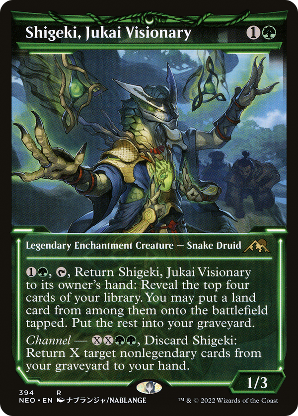 Shigeki, Jukai Visionary (Showcase) (NEO-394) - Kamigawa: Neon Dynasty: (Showcase) Foil