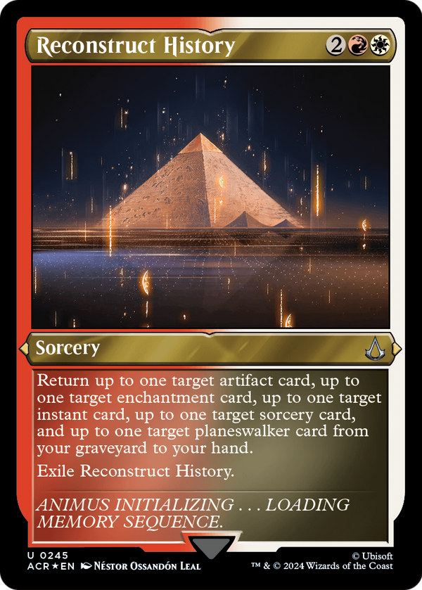 Reconstruct History (Foil Etched) (ACR-245) - Assassin's Creed Foil