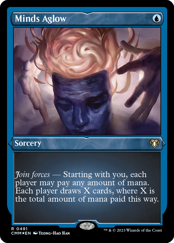 Minds Aglow (Foil Etched) (CMM-491) - Commander Masters Foil