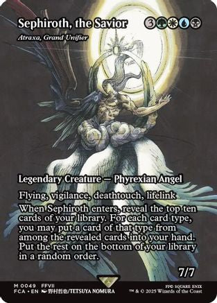 Sephiroth, the Savior - Atraxa, Grand Unifier (Showcase) (FCA-049) - FINAL FANTASY: Through the Ages
