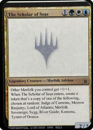 The Scholar of Seas (-) - Un-Known Event Playtest Cards