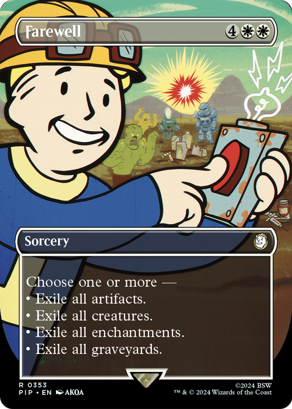 Farewell (Borderless) (PIP-353) - Fallout Foil