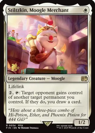 Stiltzkin, Moogle Merchant (PRE-034) - Prerelease Cards Foil