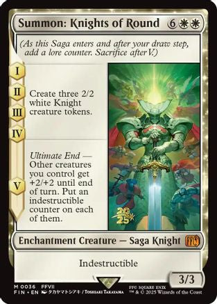 Summon: Knights of Round (PRE-036) - Prerelease Cards Foil