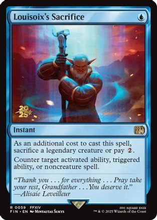 Louisoix's Sacrifice (PRE-059) - Prerelease Cards Foil