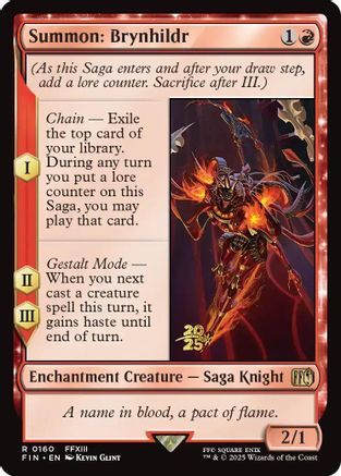 Summon: Brynhildr (PRE-160) - Prerelease Cards Foil
