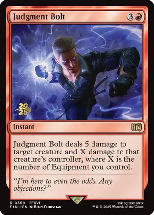 Judgment Bolt (PRE-559) - Prerelease Cards Foil