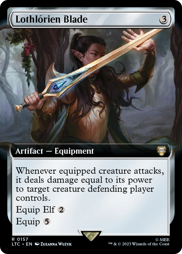 Lothlorien Blade (Extended Art) (LTC-157) - Tales of Middle-earth Commander: (Extended Art) Foil