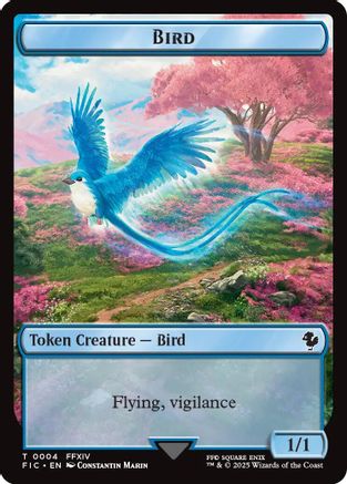 Bird // Hero (0005) Double Sided Token (FIC-4 // 5) - Commander: FINAL FANTASY