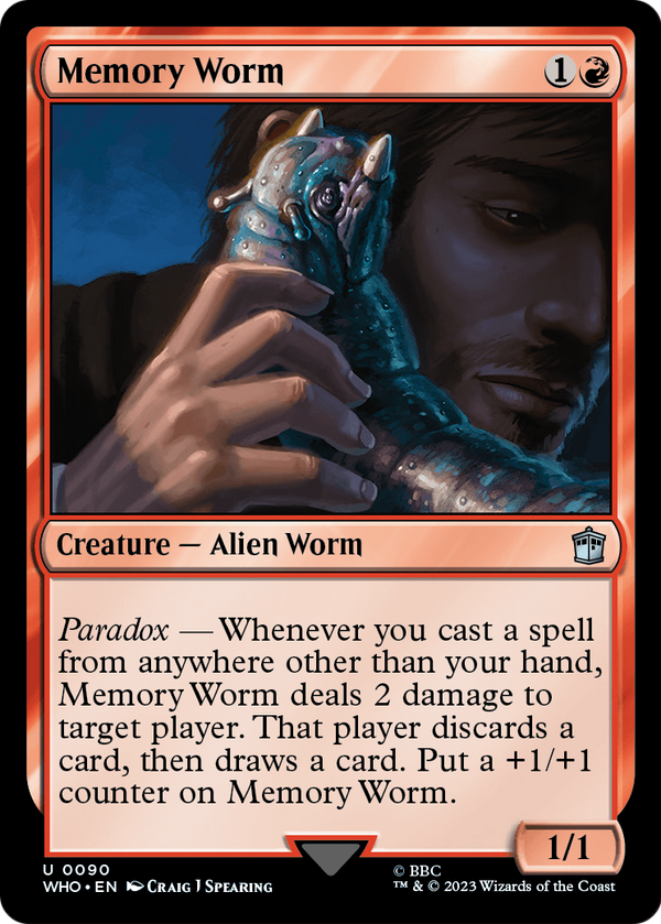 Memory Worm (WHO-090) - Doctor Who Foil