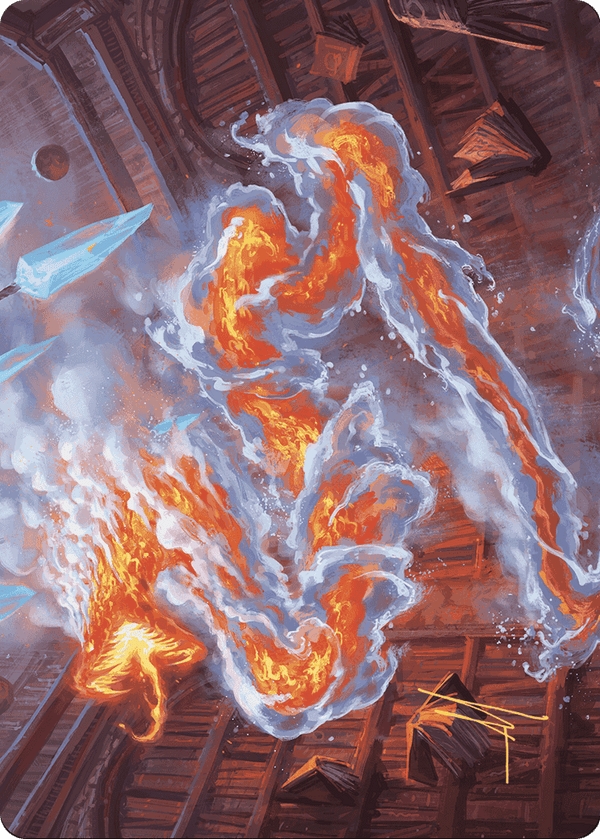 Scalding Viper // Scalding Viper (AWOE-041) - Wilds of Eldraine Art Series (Borderless) Foil