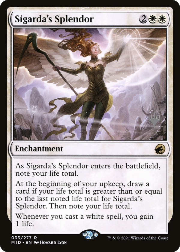 Sigarda's Splendor (PPMID-033) - Innistrad: Midnight Hunt Promos Foil