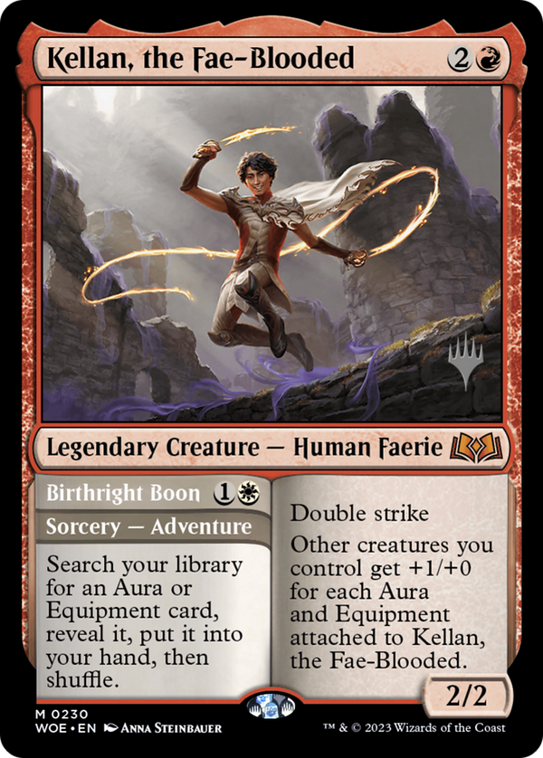 Kellan, the Fae-Blooded (PPWOE-230) - Wilds of Eldraine Promos Foil