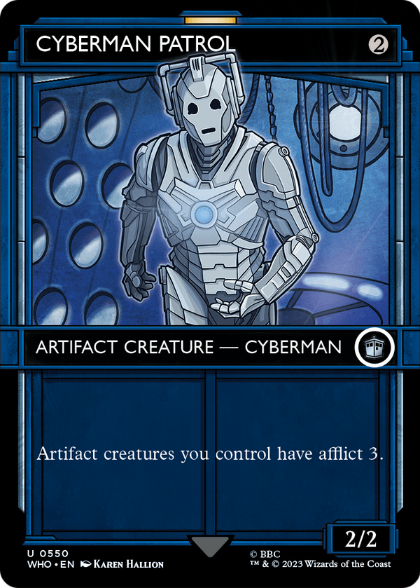 Cyberman Patrol (Showcase) (WHO-550) - Doctor Who: (Showcase) (Borderless) Foil