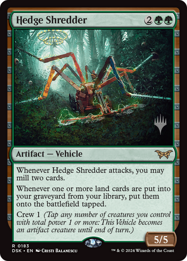 Hedge Shredder (PPDSK-183) - Duskmourn: House of Horror Promos Foil