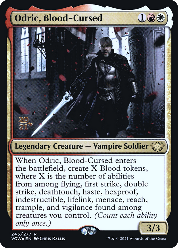 Odric, Blood-Cursed (PRE-243) - Innistrad: Crimson Vow Promos Foil