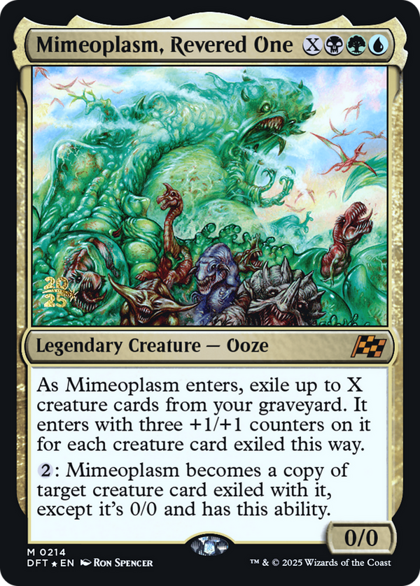 Mimeoplasm, Revered One (PRE-214) - Prerelease Cards Foil