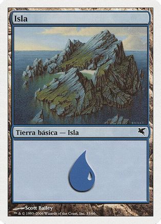 Island (Spanish) - "Isla" (H33) (PSAL-H33) - Magic Encyclopedia 2005 (Salvat/Hachette)