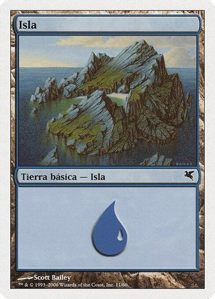 Island (Spanish) - "Isla" (H11) (PSAL-H11) - Magic Encyclopedia 2005 (Salvat/Hachette)