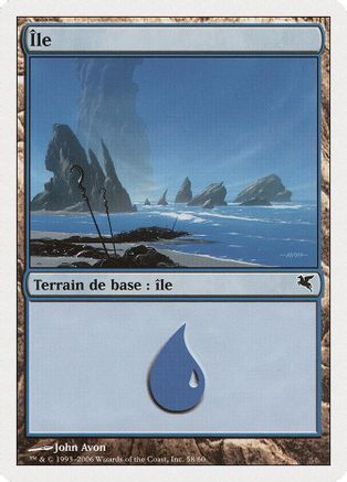 Island (French) - "Ile" (H58) (PSAL-H58) - Magic Encyclopedia 2005 (Salvat/Hachette)
