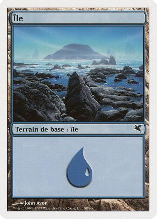 Island (French) - "Ile" (E58) (PSAL-E58) - Magic Encyclopedia 2005 (Salvat/Hachette)