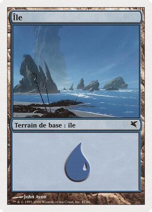 Island (French) - "Ile" (H47) (PSAL-H47) - Magic Encyclopedia 2005 (Salvat/Hachette)