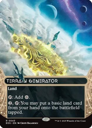 Terrain Generator (0043) (Borderless) (EOS-043) - Edge of Eternities: Stellar Sights Foil