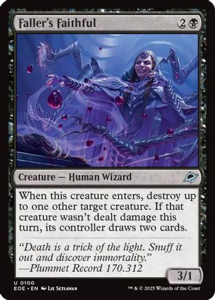 Faller's Faithful (EOE-100) - Edge of Eternities Foil