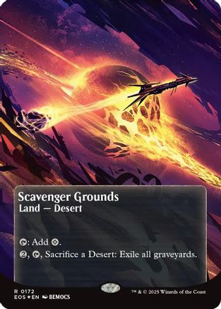 Scavenger Grounds (0172) (Borderless) (Galaxy Foil) (EOS-172) - Edge of Eternities: Stellar Sights Foil