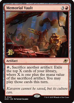 Memorial Vault (PRE-145) - Prerelease Cards Foil