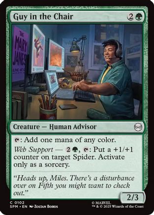 Guy in the Chair (SPM-102) - Marvel's Spider-Man Foil