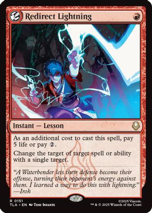 Redirect Lightning (TLA-151) - Avatar: The Last Airbender Foil