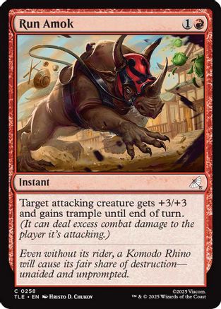 Run Amok (0258) (TLE-258) - Avatar: The Last Airbender: Eternal-Legal Foil