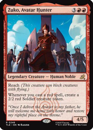 Zuko, Avatar Hunter (0246) (TLE-246) - Avatar: The Last Airbender: Eternal-Legal Foil