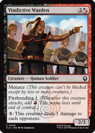 Vindictive Warden (TLA-249) - Avatar: The Last Airbender