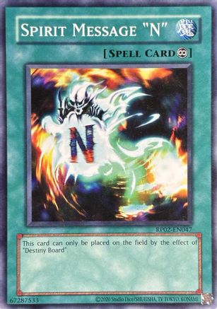 Spirit Message "N" (RP02-EN047) - Retro Pack 2 (2020 Date Reprint) Unlimited