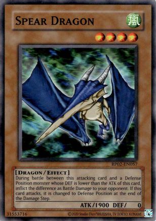Spear Dragon (RP02-EN057) - Retro Pack 2 (2020 Date Reprint) Unlimited