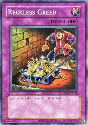 Reckless Greed (RP02-EN071) - Retro Pack 2 (2020 Date Reprint) Unlimited