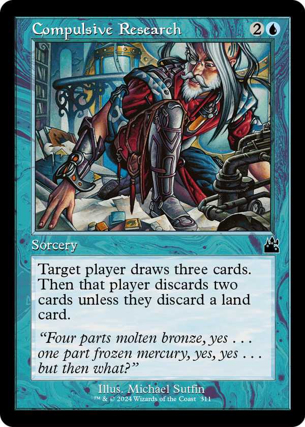 Compulsive Research (Retro Frame) (RVR-311) - Ravnica Remastered