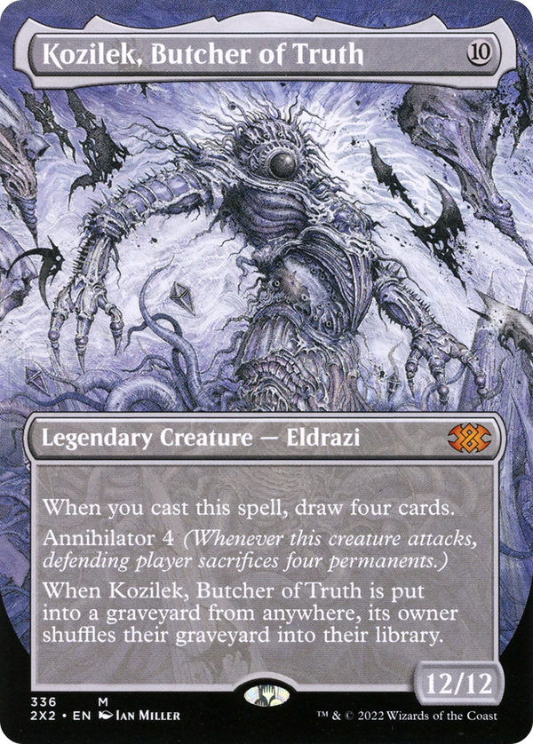 Kozilek, Butcher of Truth (Borderless) (2X2-336) - Double Masters 2022 Foil