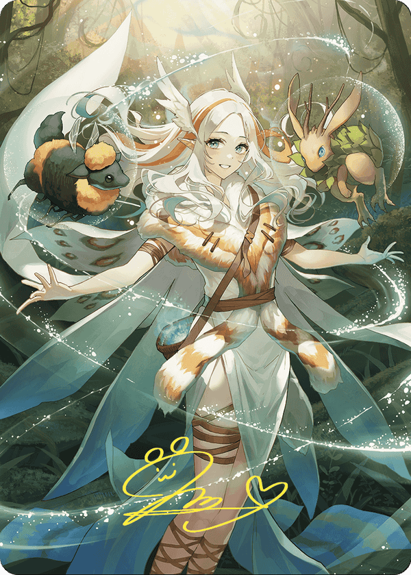 Greater Auramancy // Greater Auramancy (AWOE-076) - Wilds of Eldraine Art Series (Borderless) Foil