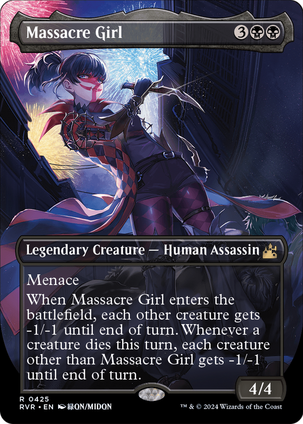 Massacre Girl (Anime Borderless) (RVR-425) - Ravnica Remastered Foil