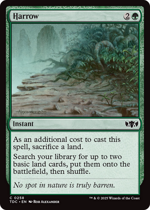 Harrow (TDC-258) - Commander: Tarkir: Dragonstorm