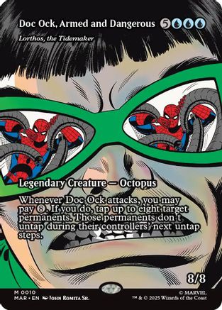 Doc Ock, Armed and Dangerous - Lorthos, the Tidemaker (Borderless) (MAR-010) - Marvel Eternal-Legal Foil